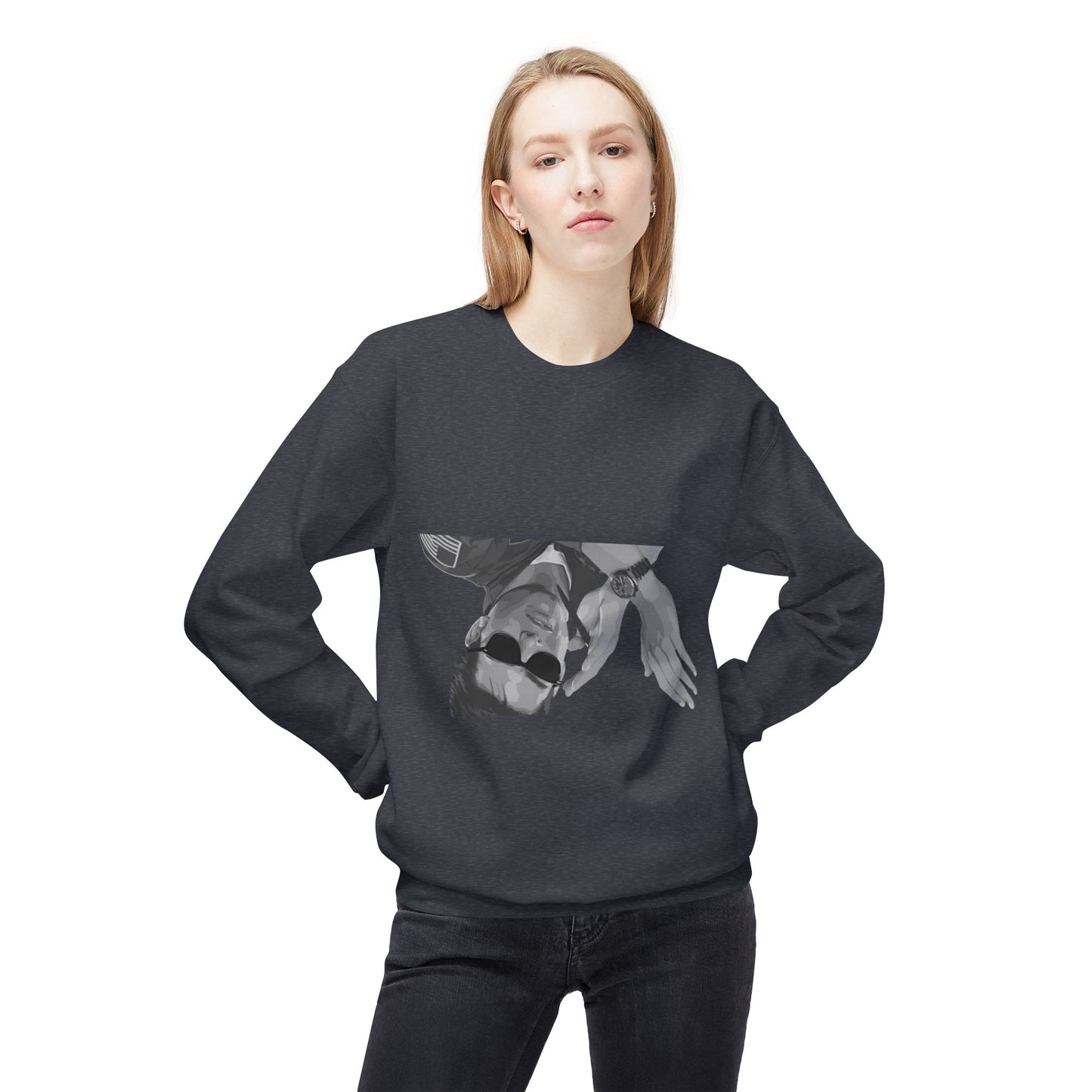 Unisex Midweight Softstyle Fleece Crewneck Sweatshirt - I Was Inverted