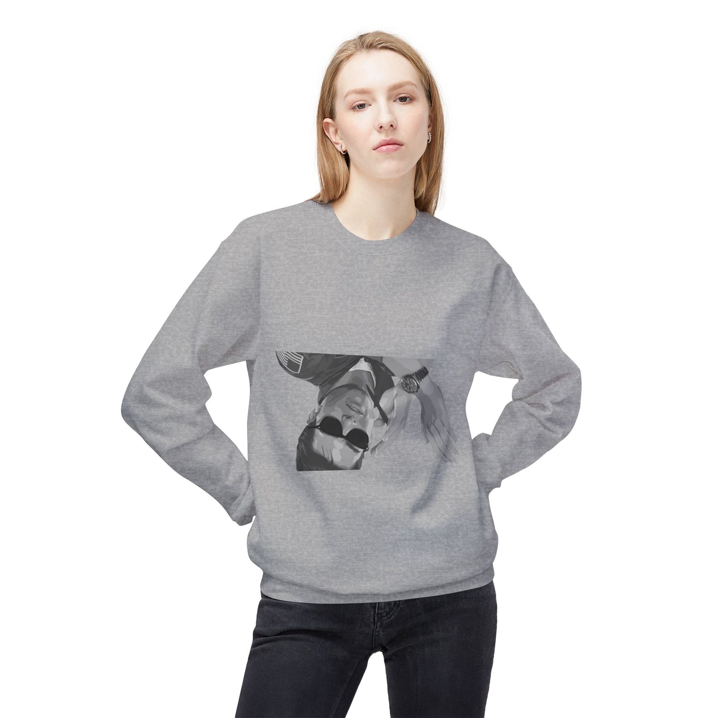 Unisex Midweight Softstyle Fleece Crewneck Sweatshirt - I Was Inverted