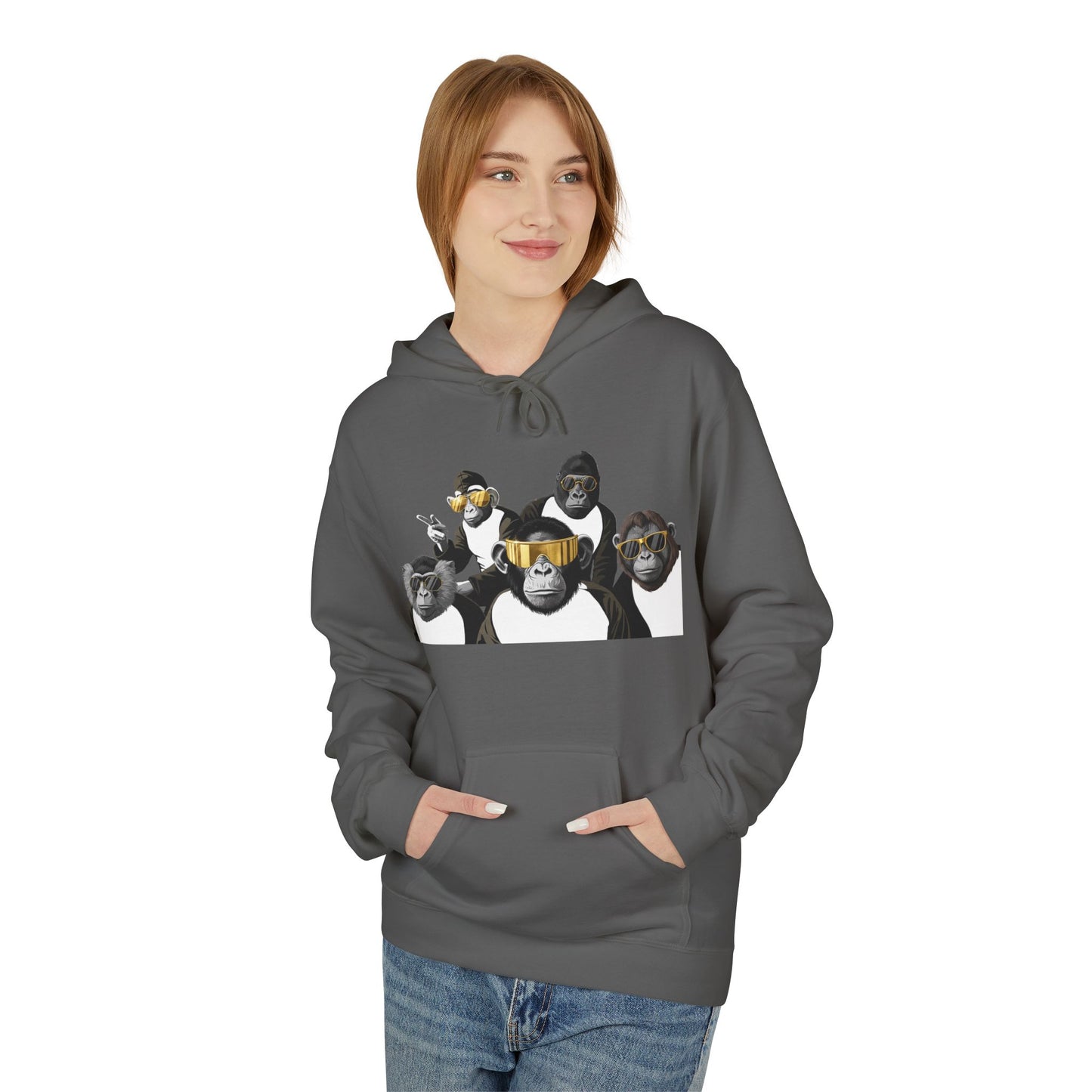 Unisex Midweight Softstyle Fleece Hoodie - The Bad Touch