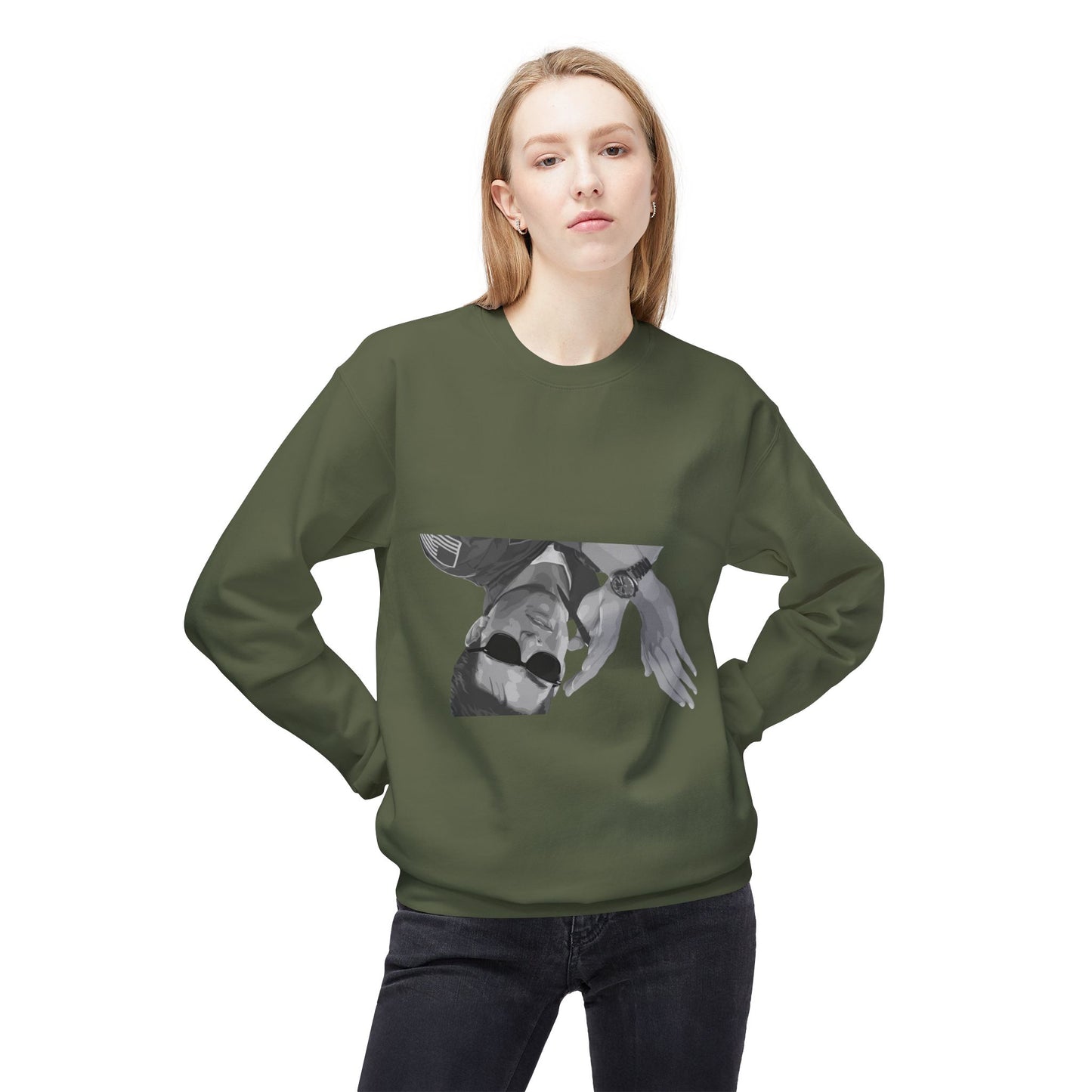 Unisex Midweight Softstyle Fleece Crewneck Sweatshirt - I Was Inverted
