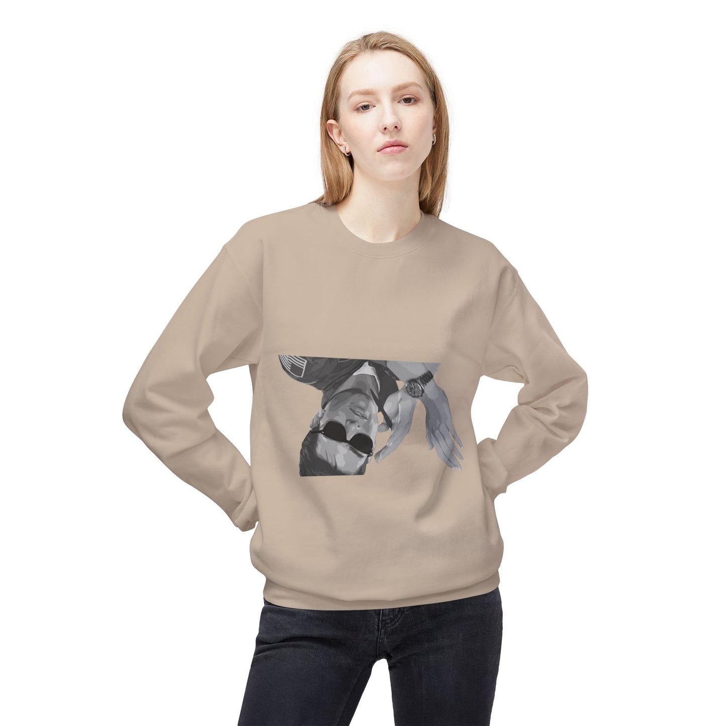 Unisex Midweight Softstyle Fleece Crewneck Sweatshirt - I Was Inverted