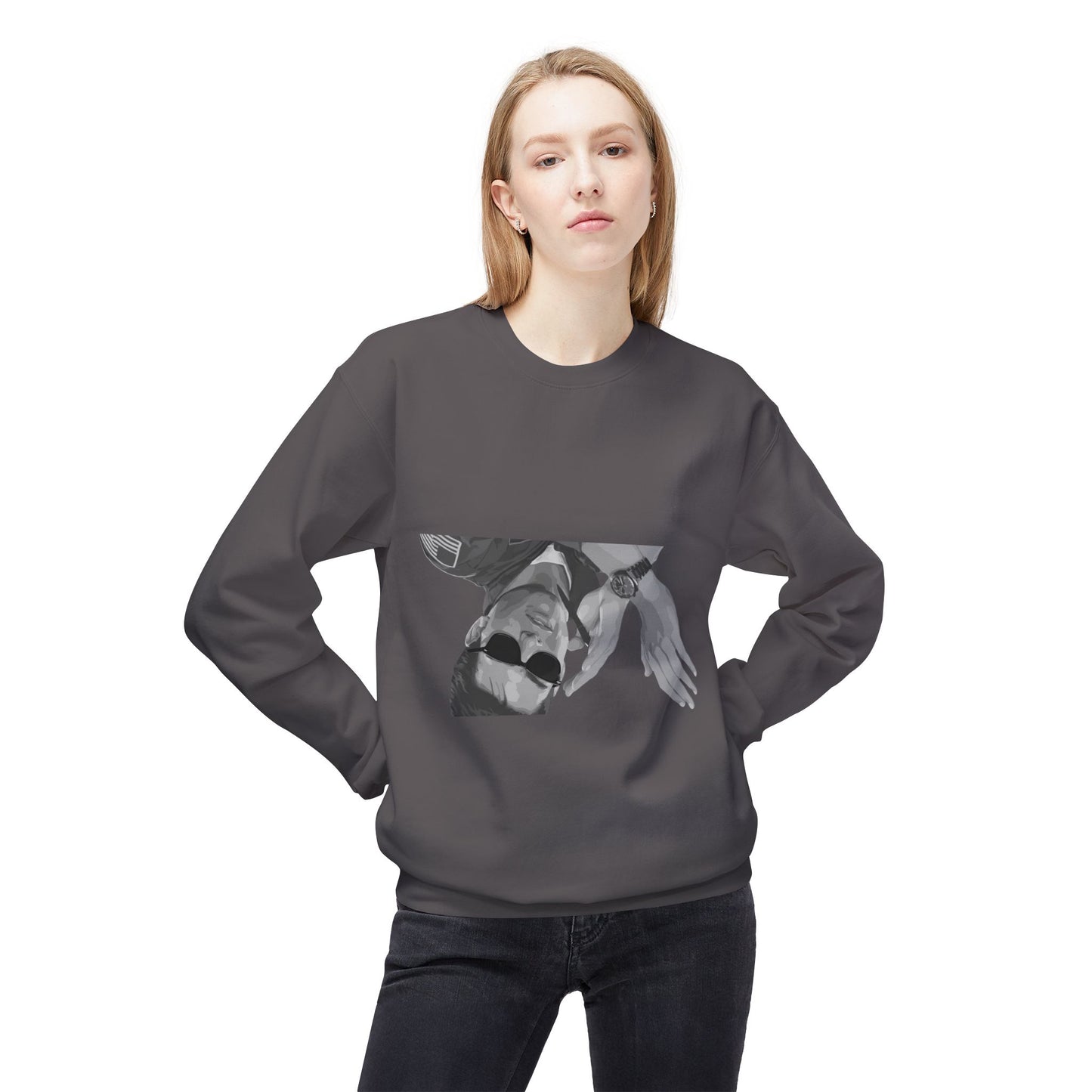 Unisex Midweight Softstyle Fleece Crewneck Sweatshirt - I Was Inverted