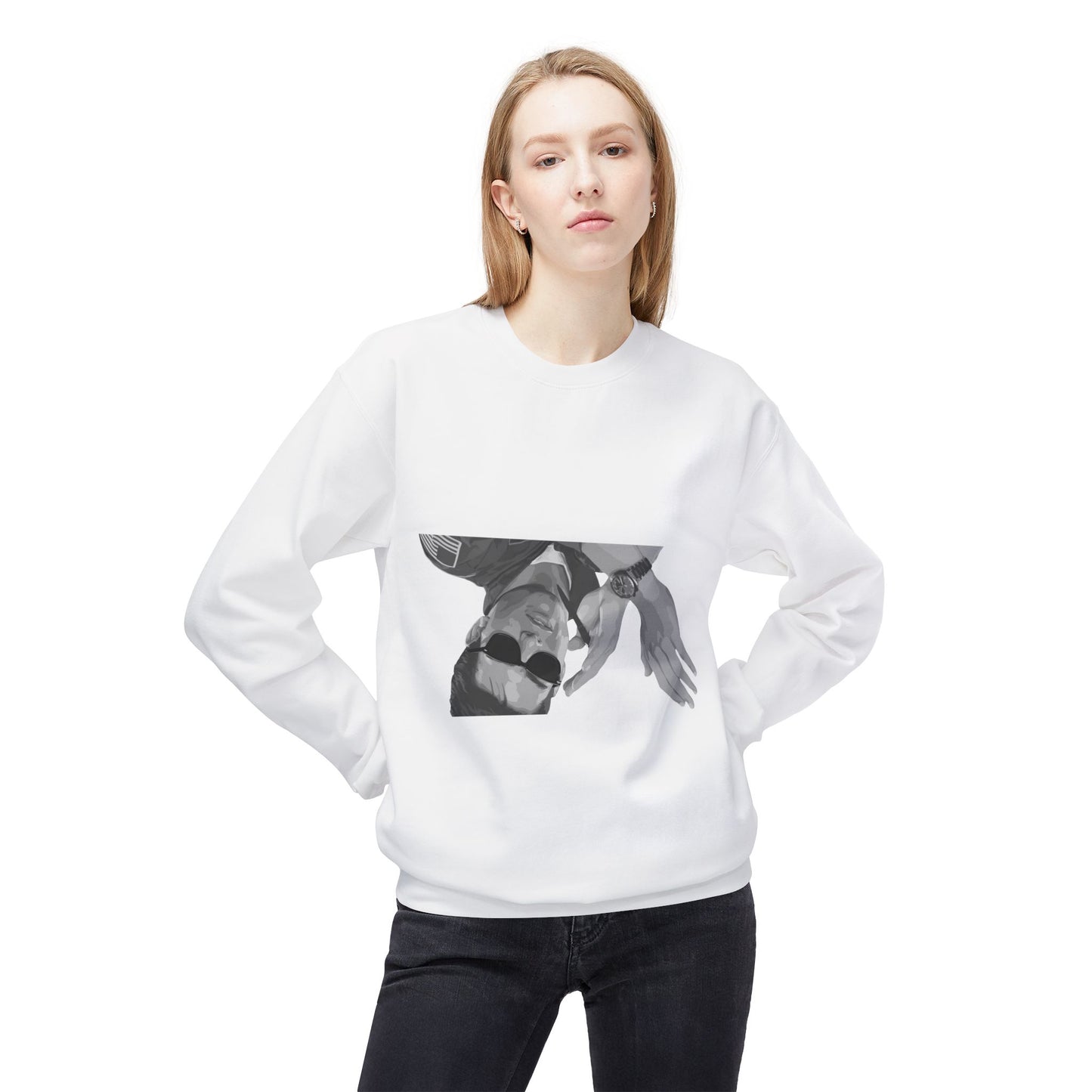 Unisex Midweight Softstyle Fleece Crewneck Sweatshirt - I Was Inverted