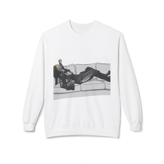 Unisex Midweight Softstyle Fleece Crewneck Sweatshirt - F*** Yo Couch