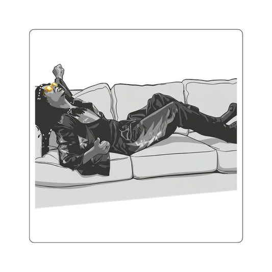 Square Stickers - F*** Yo Couch
